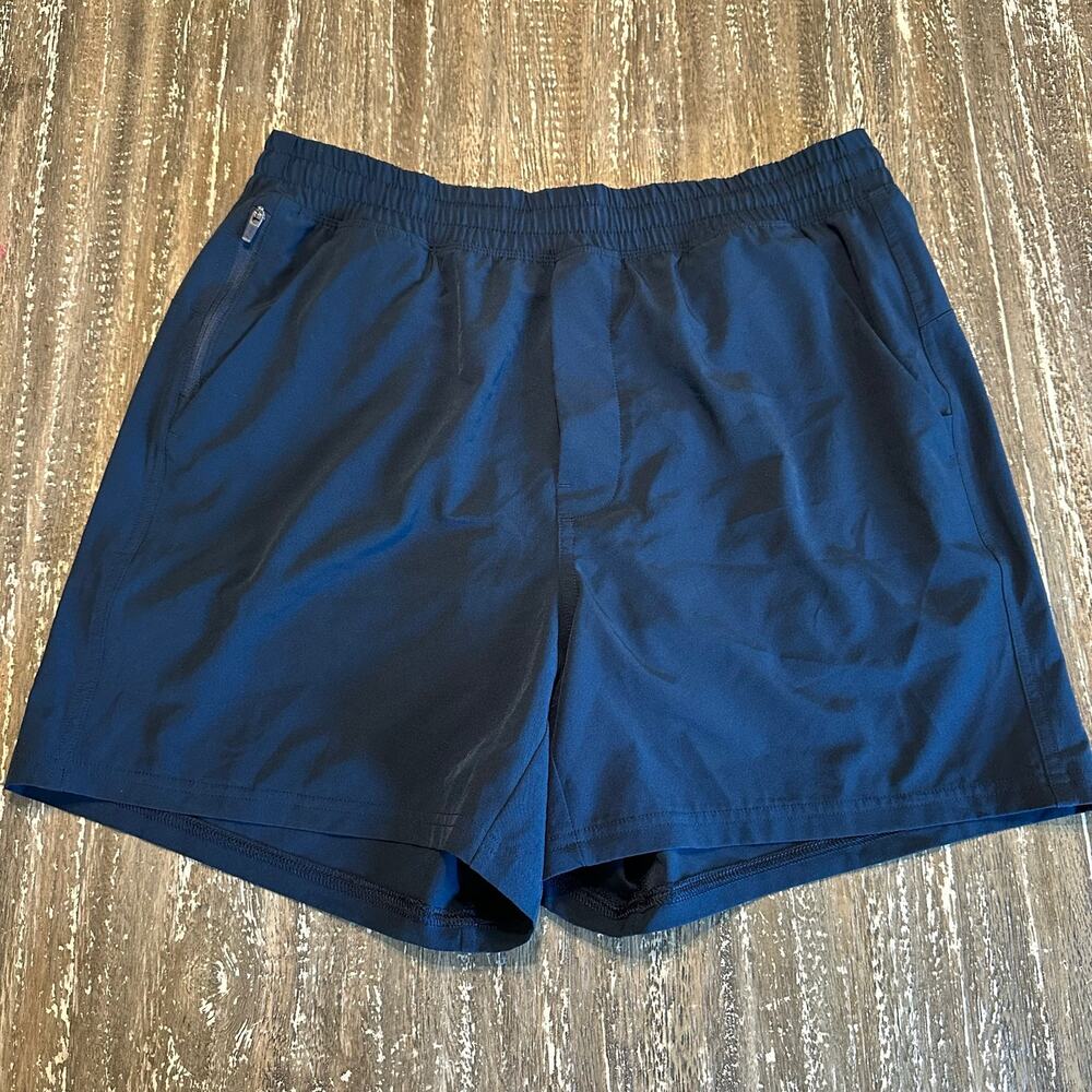 VRST All-In Lined Performance Workout Gym Athleisure 5” Shorts Navy Men’s Size M